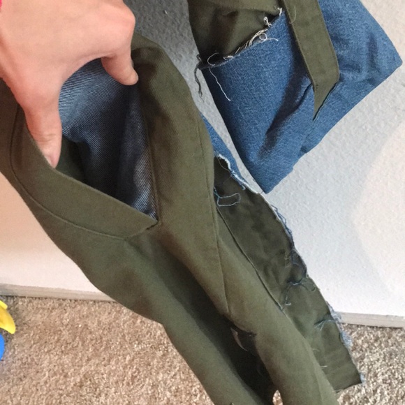 Last drop❗️Zara green jeans long coat - Picture 4 of 8